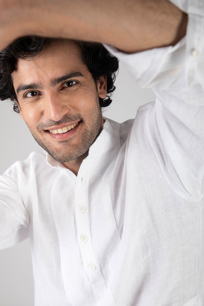 MASUTA RELAXED-FIT LINEN KURTA