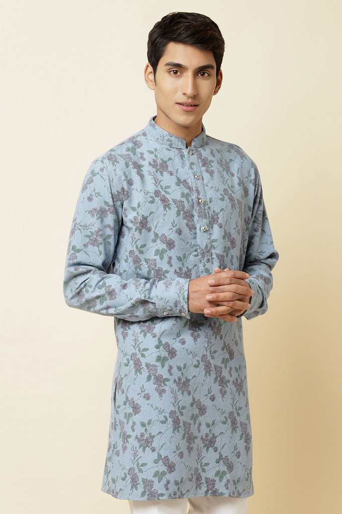 DENIM PRINTED KURTA