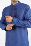 INDIGO CHAMBRAY KURTA