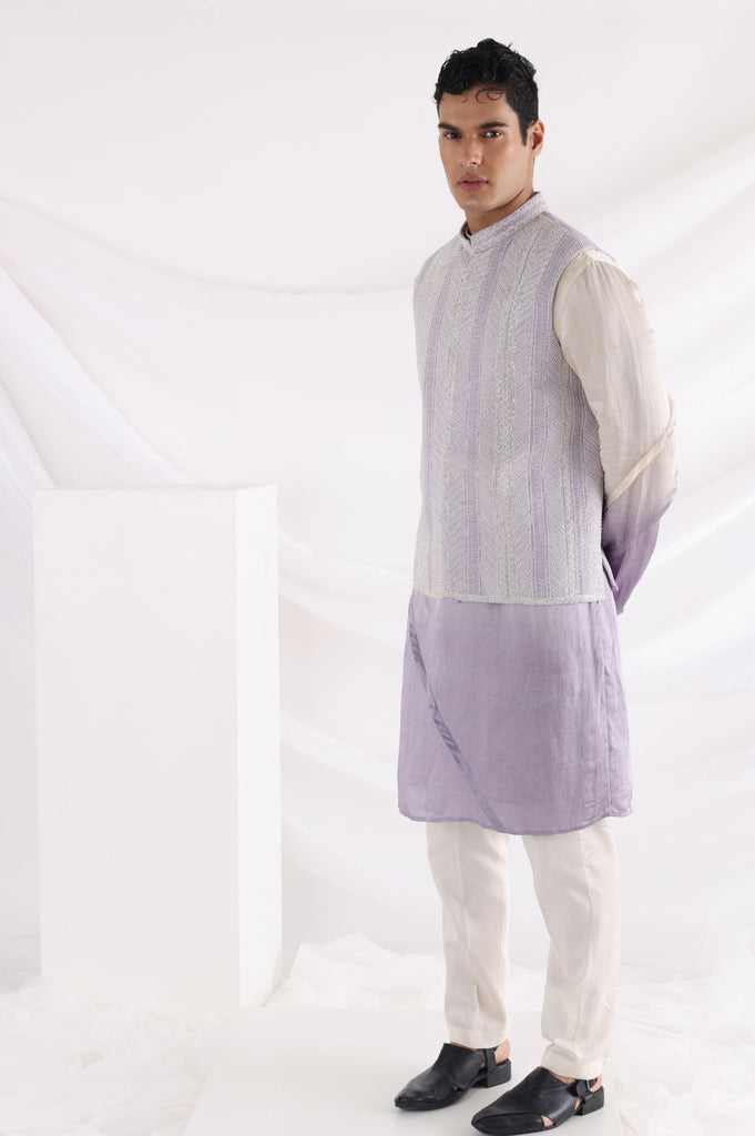 AMETHYST PLEATED KURTA SET