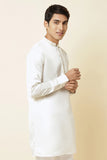WHITE EMBROIDERED KURTA