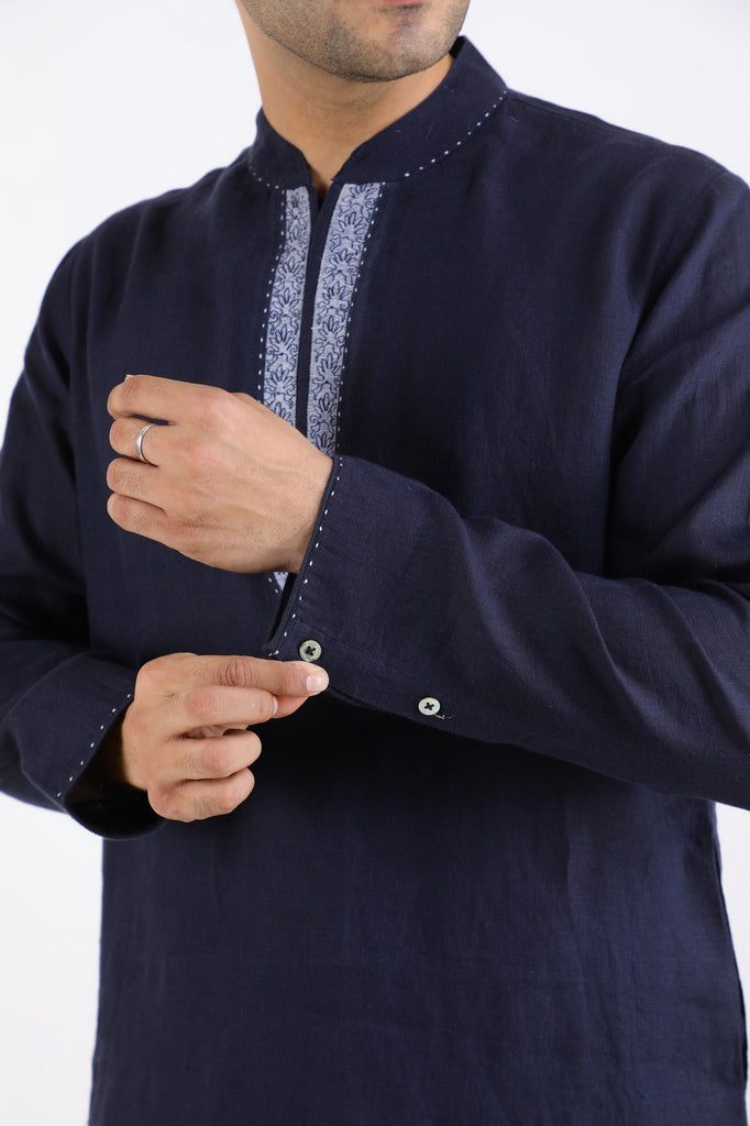 NAVY KURTA