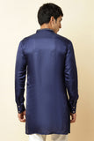 NAVY EMBROIDERED KURTA