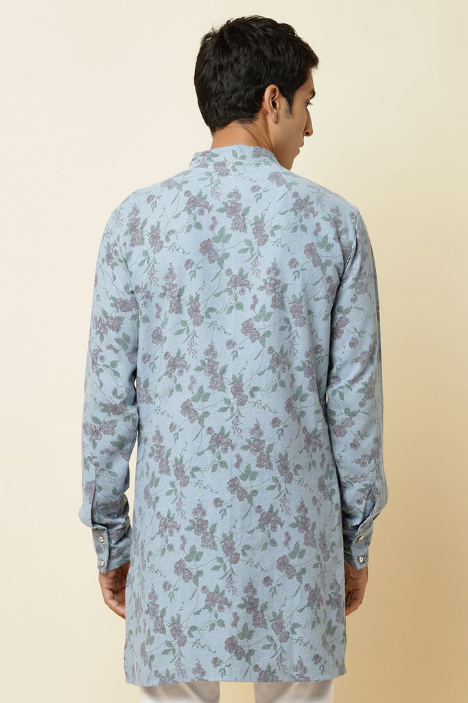 DENIM PRINTED KURTA