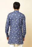 BLUE FLORAL PRINT KURTA