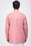ASYMMETRIC STRIPED COTTON KALIDAAR KURTA
