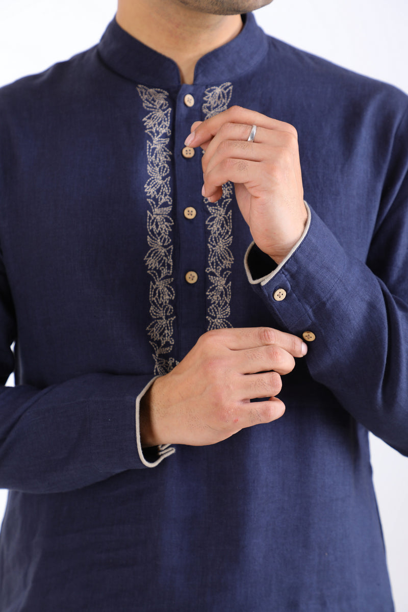 NAVY KURTA