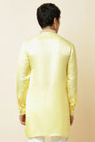 YELLOW EMBROIDERED KURTA