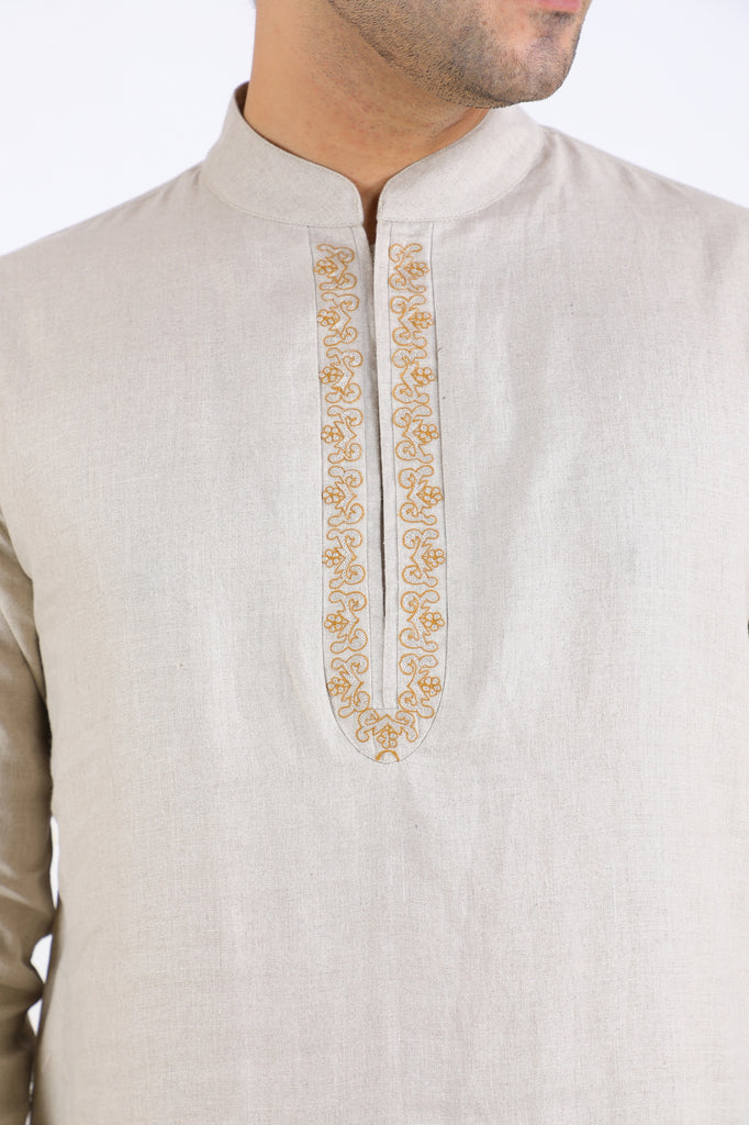 BEIGE KURTA