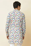 MULTI-COLOUR FLORAL PRINT KURTA