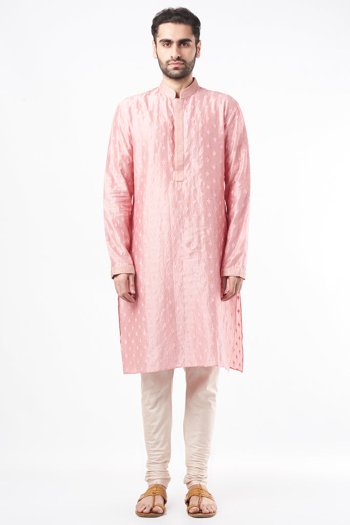 LAVENDER EMBROIDERED KURTA SET