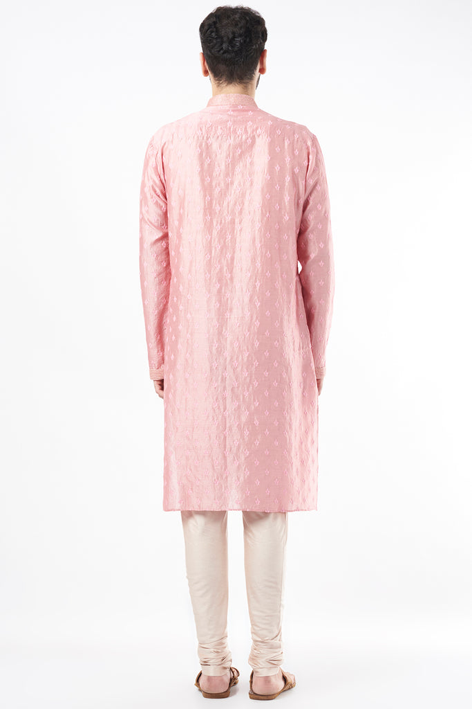 LAVENDER EMBROIDERED KURTA SET