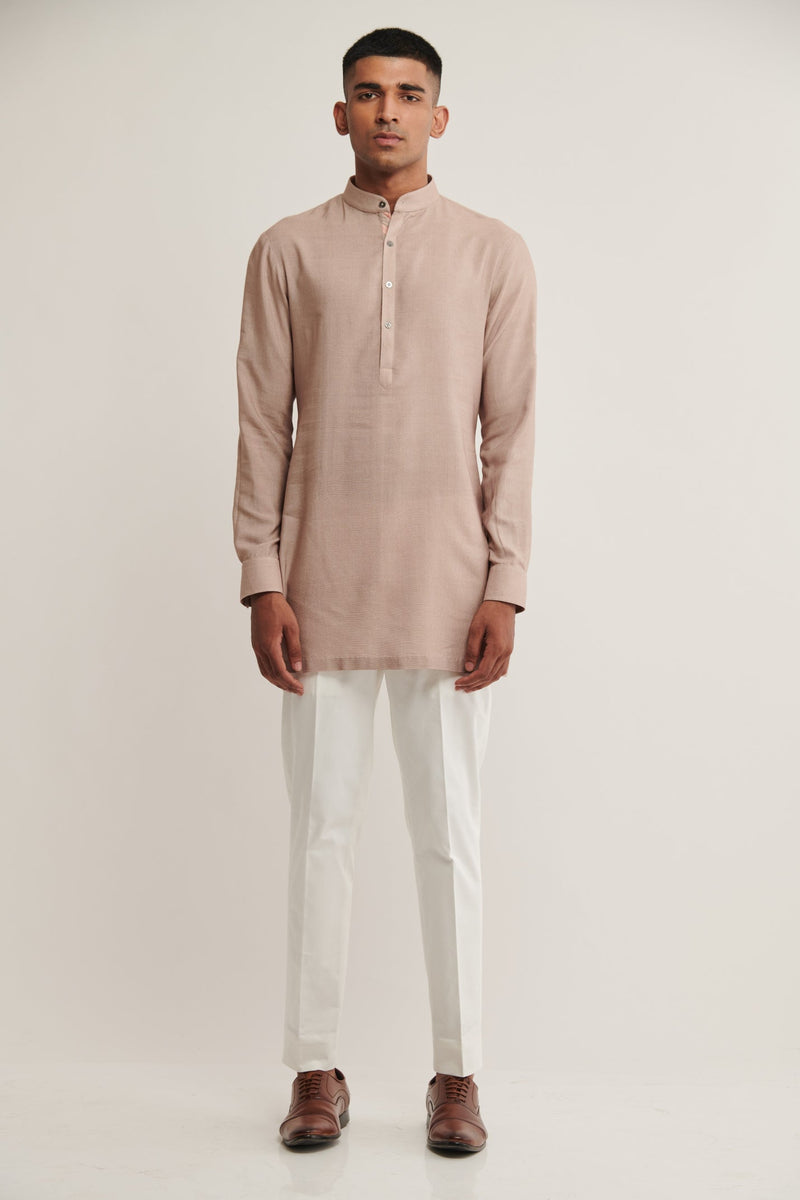CLASSIC SHORT KURTA IN MOON ROCK