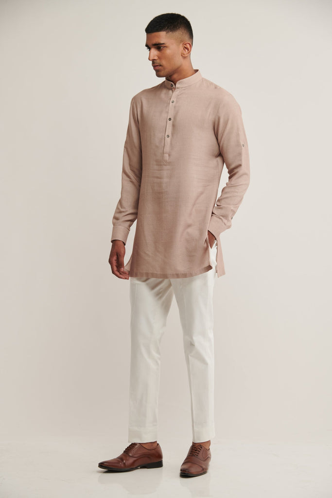 CLASSIC SHORT KURTA IN MOON ROCK