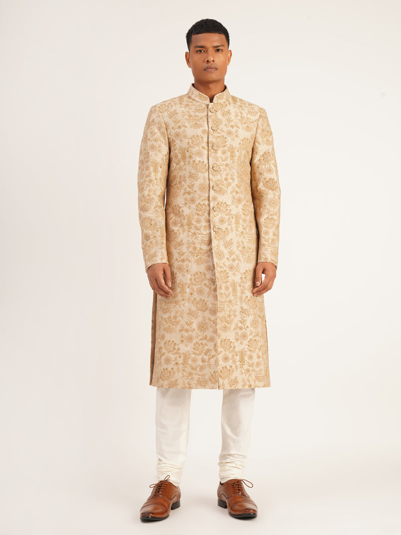 EMBROIDERED SHERWANI SET