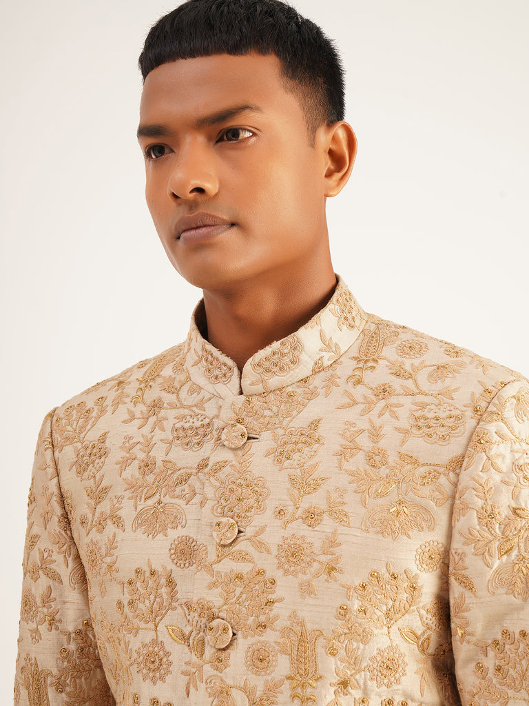EMBROIDERED SHERWANI SET