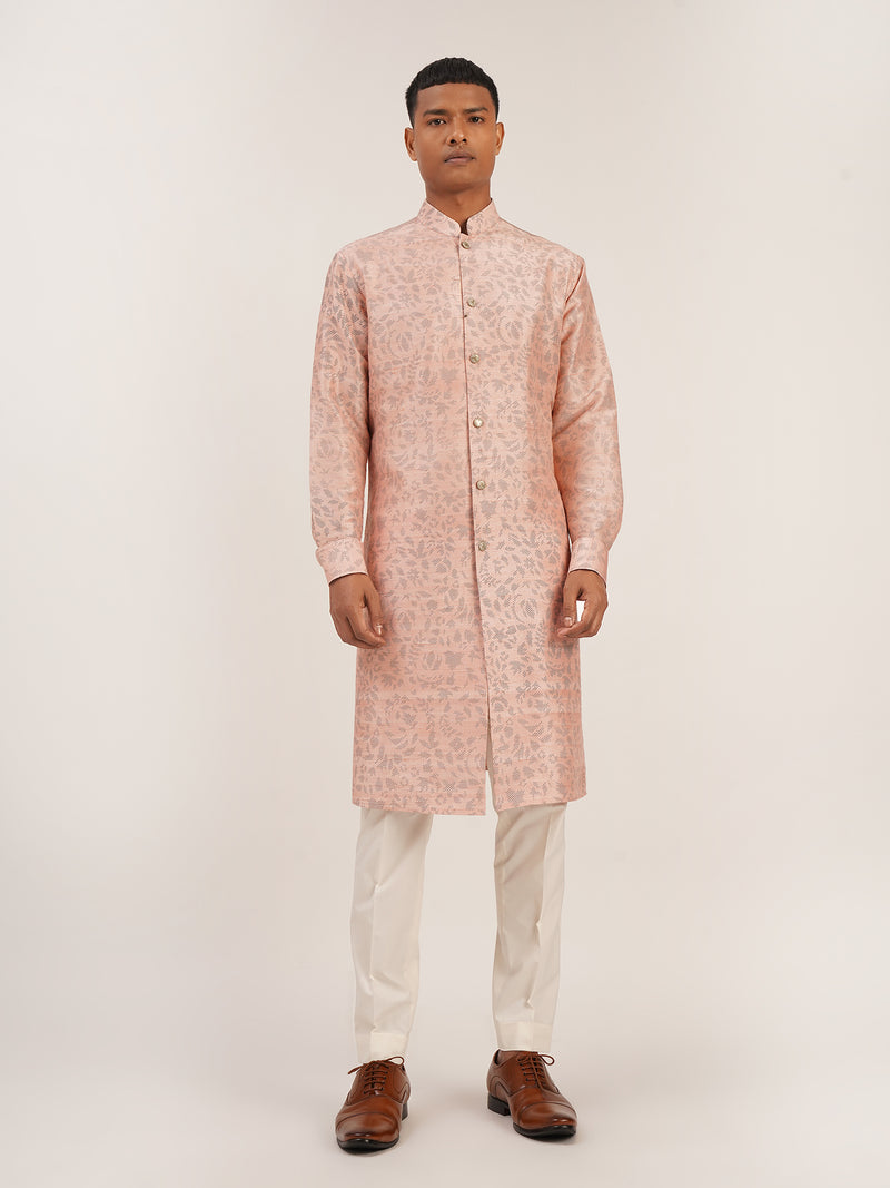 FRONT OPEN PRINTED KURTA SET