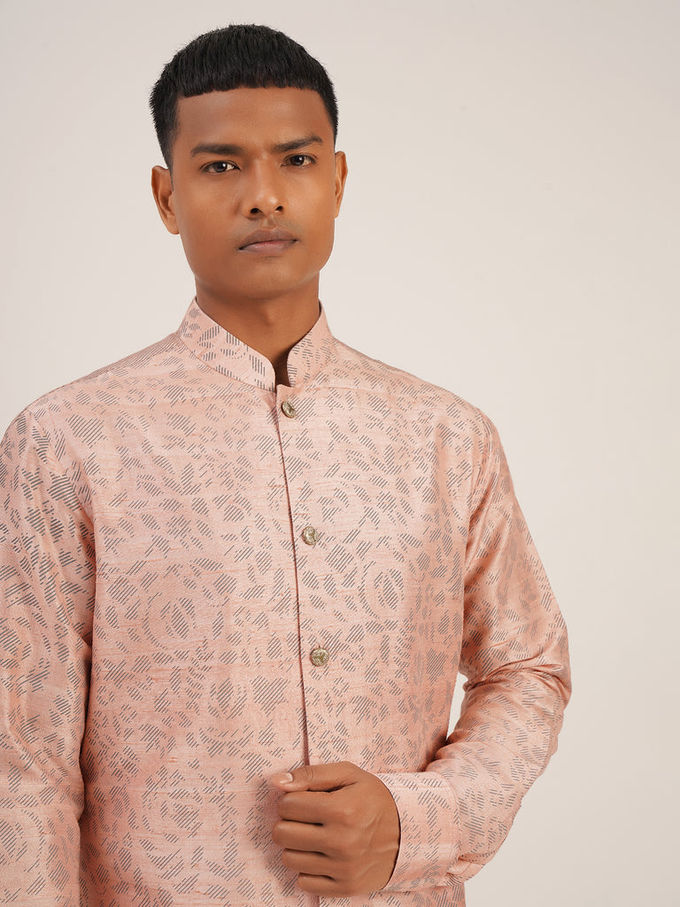 FRONT OPEN PRINTED KURTA SET