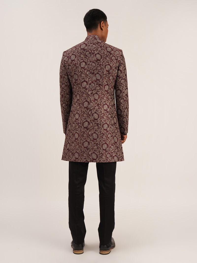 OPEN EMBROIDERED SHERWANI