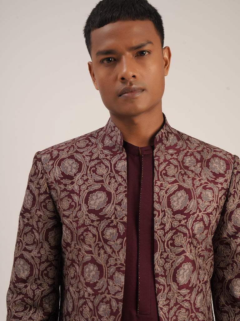 OPEN EMBROIDERED SHERWANI