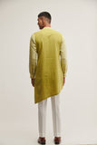 DIAGONAL PLACKET KURTA IN PALE MINT