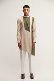 DIAGONAL PLACKET KURTA IN VANILLA