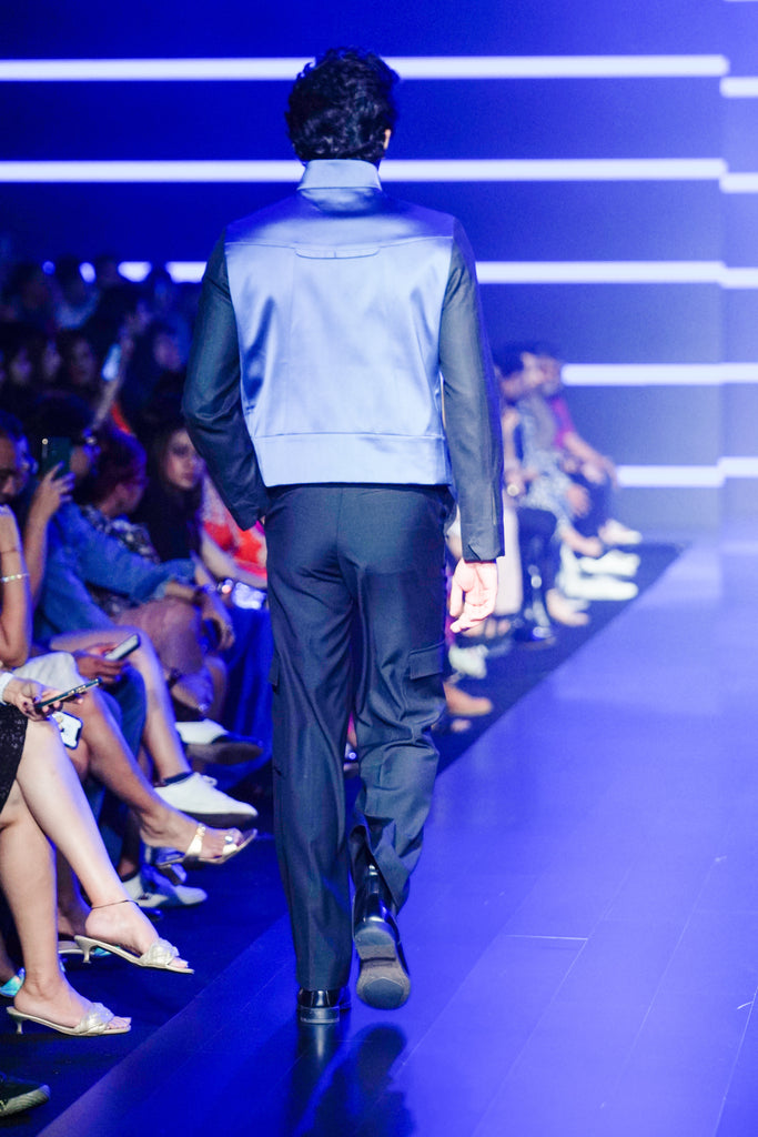 WOOL LINEN SIDE POCKET TROUSER