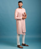 PINK COTTON KURTA SET