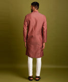 PINK COTTON SILK KURTA SET
