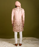 PINK EMBROIDERED SHERWANI SET