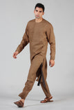 SLIM-FIT HEMP ANGRAKHA KURTA