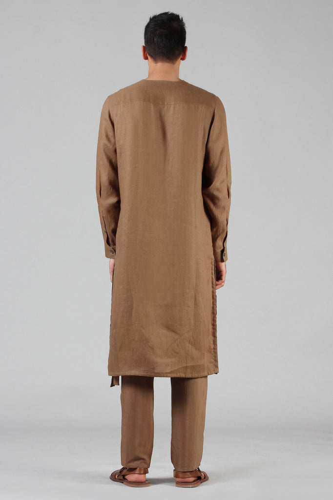 SLIM-FIT HEMP ANGRAKHA KURTA