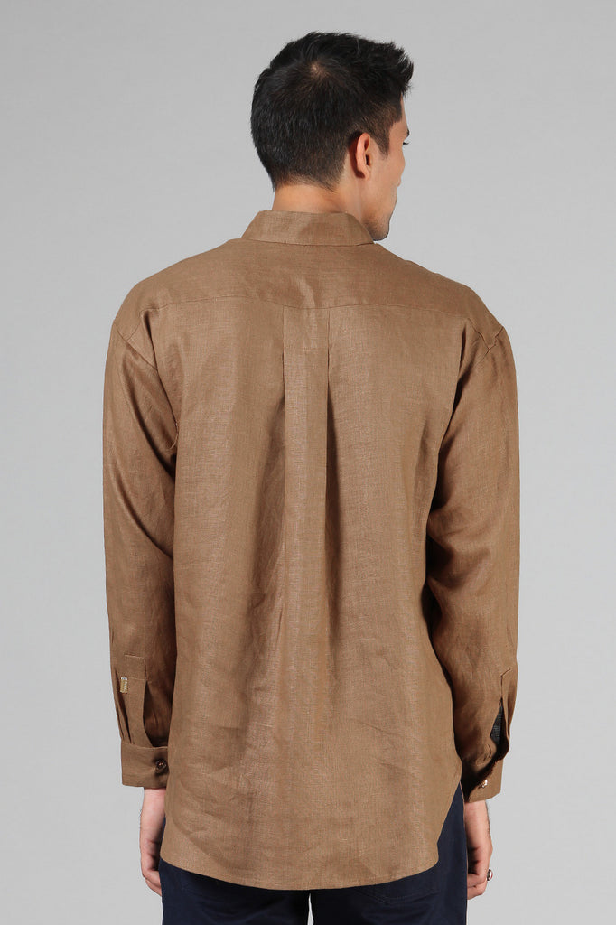 MASUTA RELAXED-FIT HEMP SHORT KURTA
