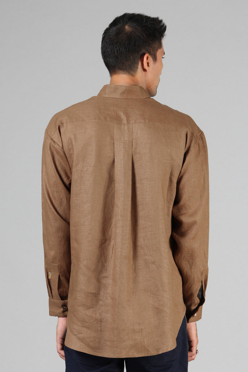 MASUTA RELAXED-FIT HEMP SHORT KURTA