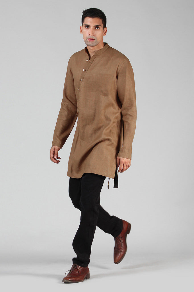 ASYMMETRIC HEMP KURTA