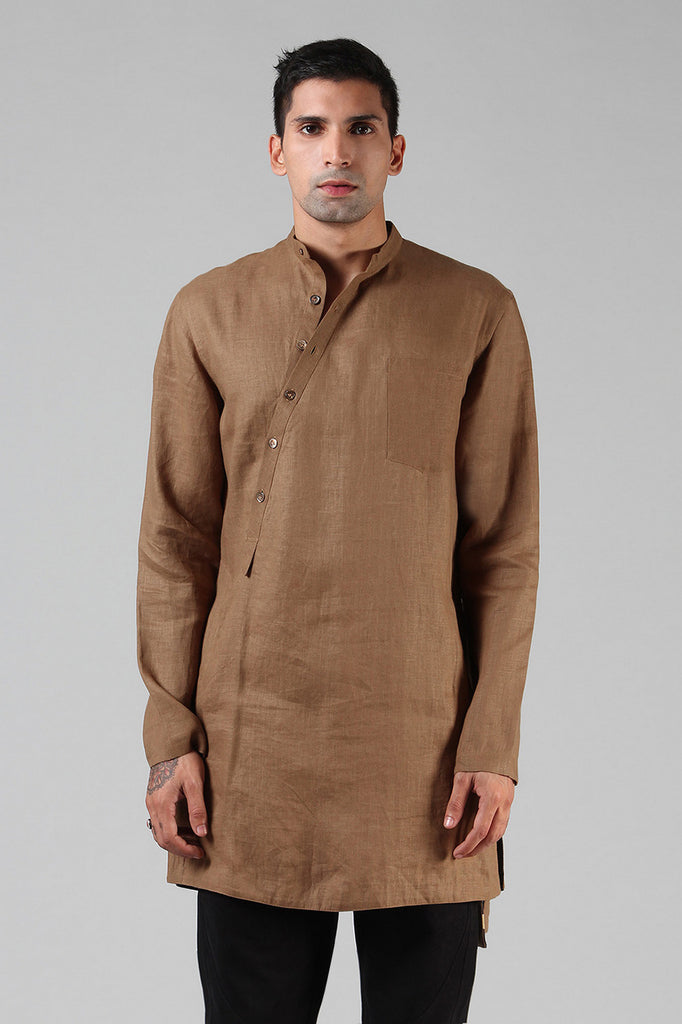 ASYMMETRIC HEMP KURTA