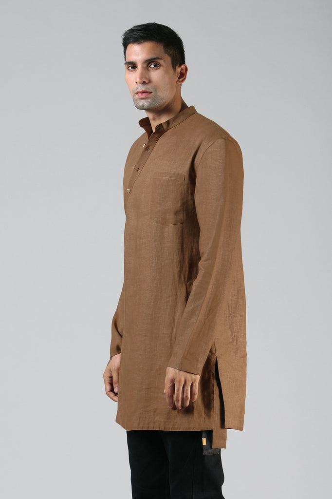 ASYMMETRIC HEMP KURTA