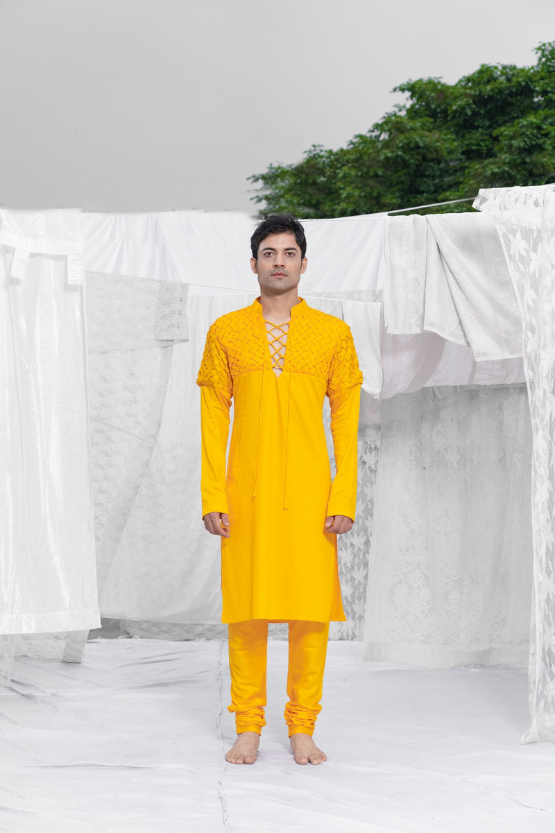 YELLOW KURTA SET