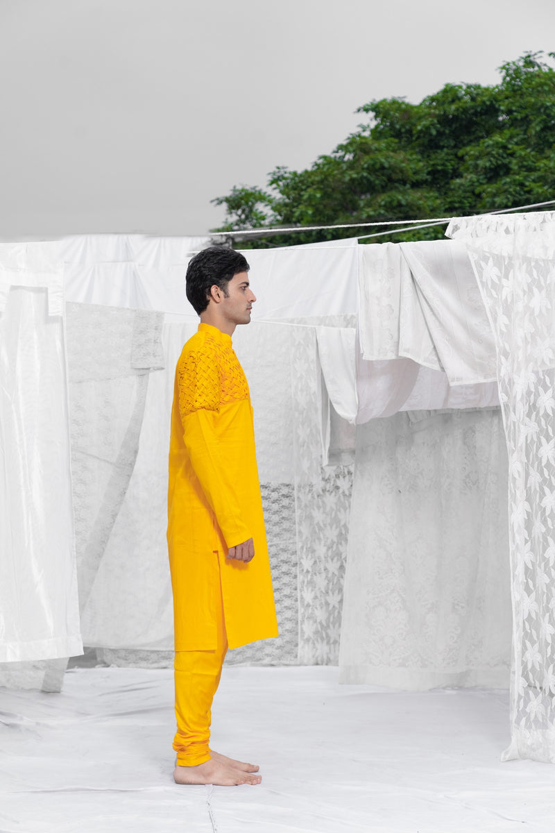 YELLOW KURTA SET