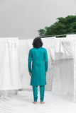 TURQOISE KURTA SET