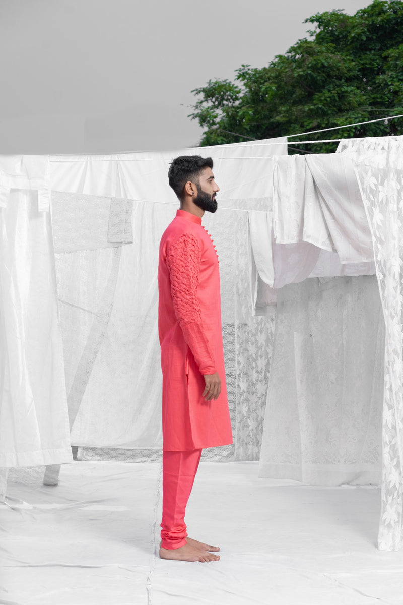CORAL KURTA SET