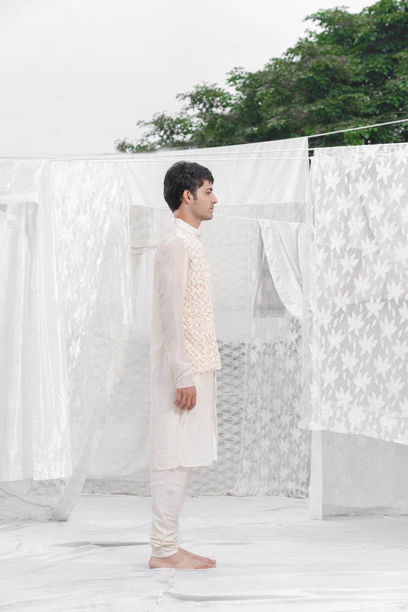 IVORY KURTA SET