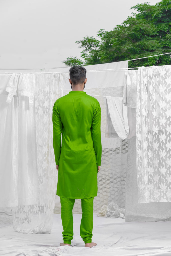 GREEN KURTA SET