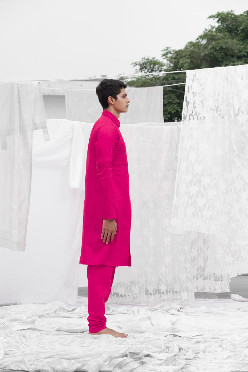 BOLD PINK KURTA SET