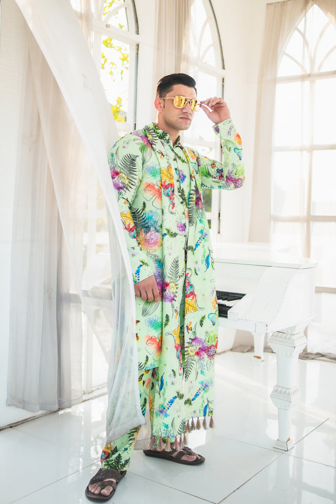 BOTANICAL KURTA SET