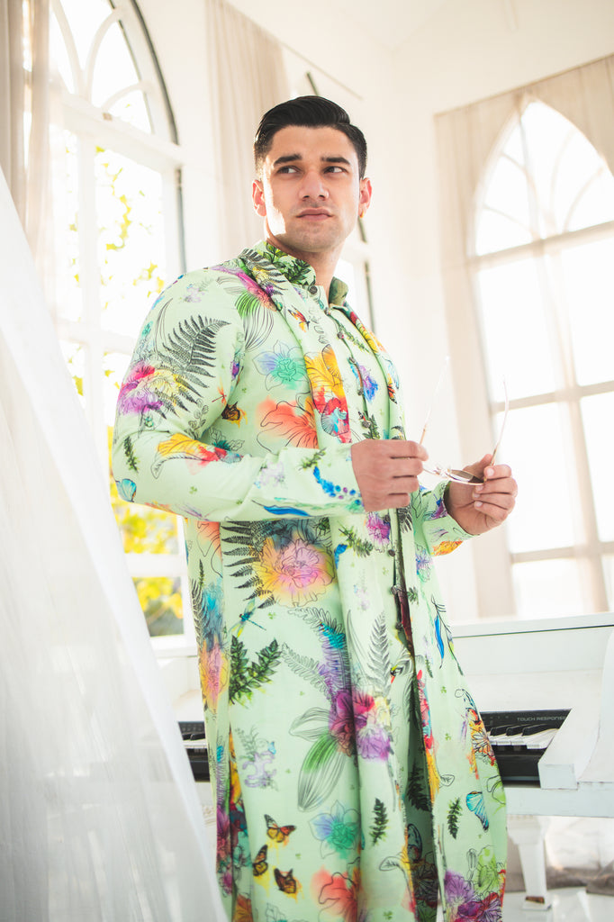 BOTANICAL KURTA SET