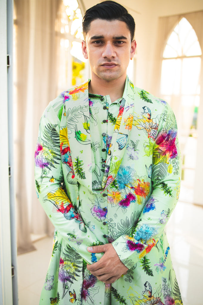 BOTANICAL KURTA SET