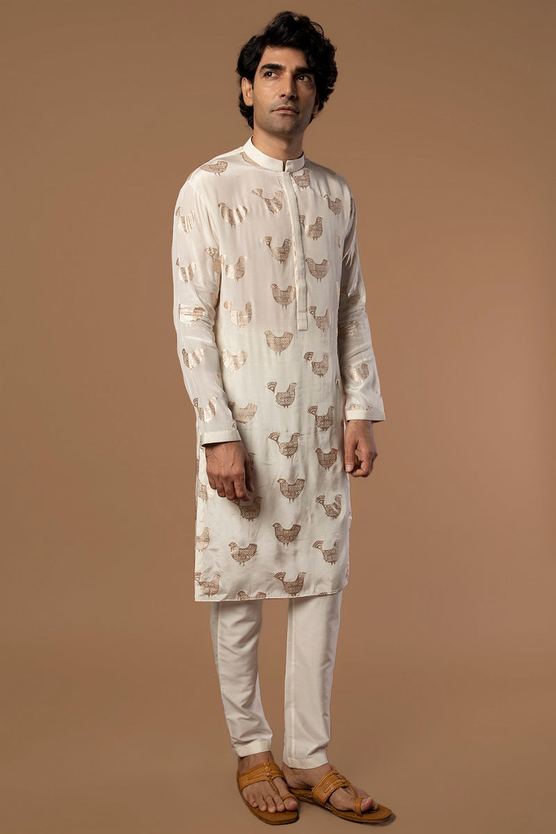 IVORY BIRD SONG KURTA