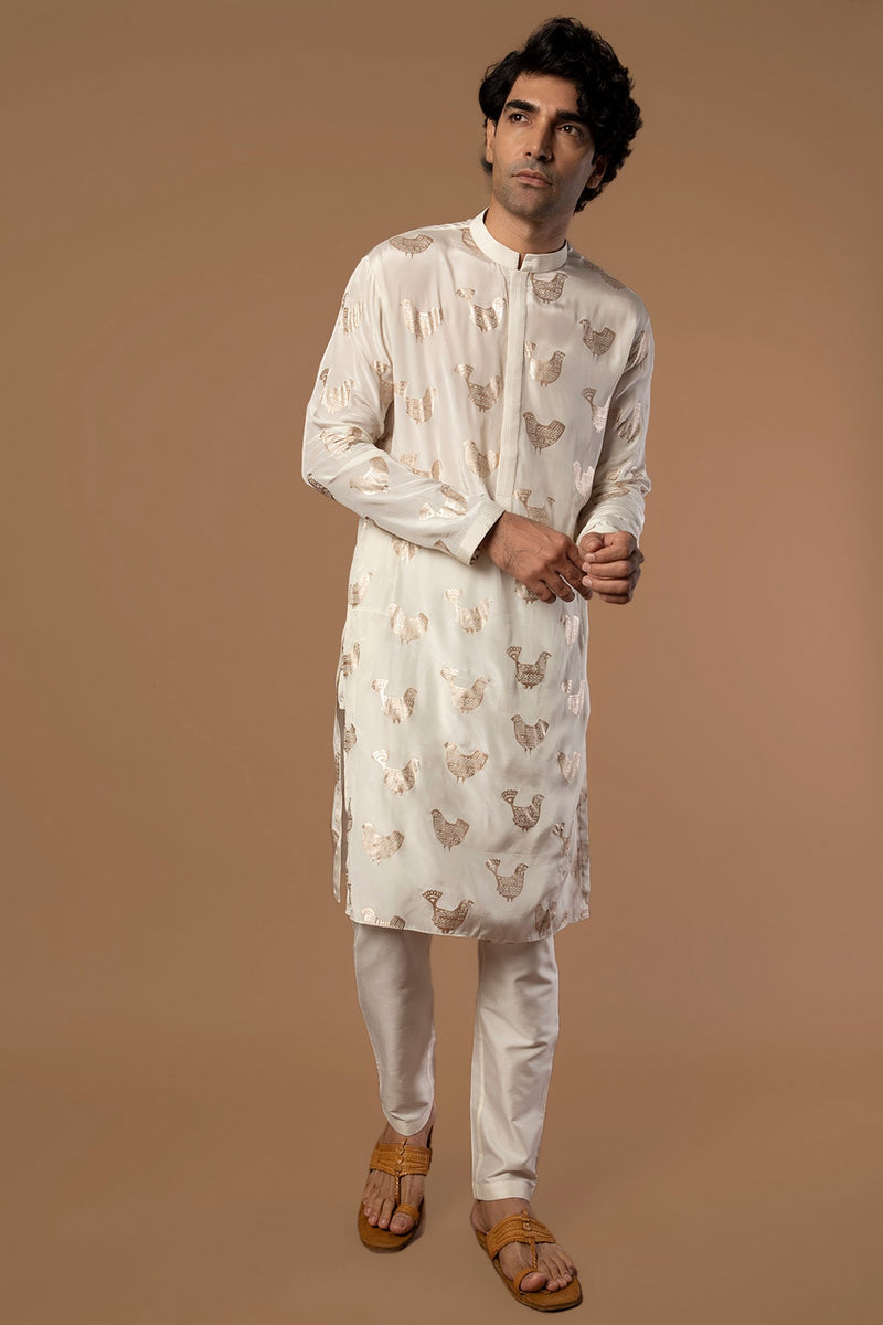 IVORY BIRD SONG KURTA