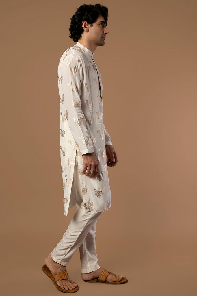 IVORY BIRD SONG KURTA